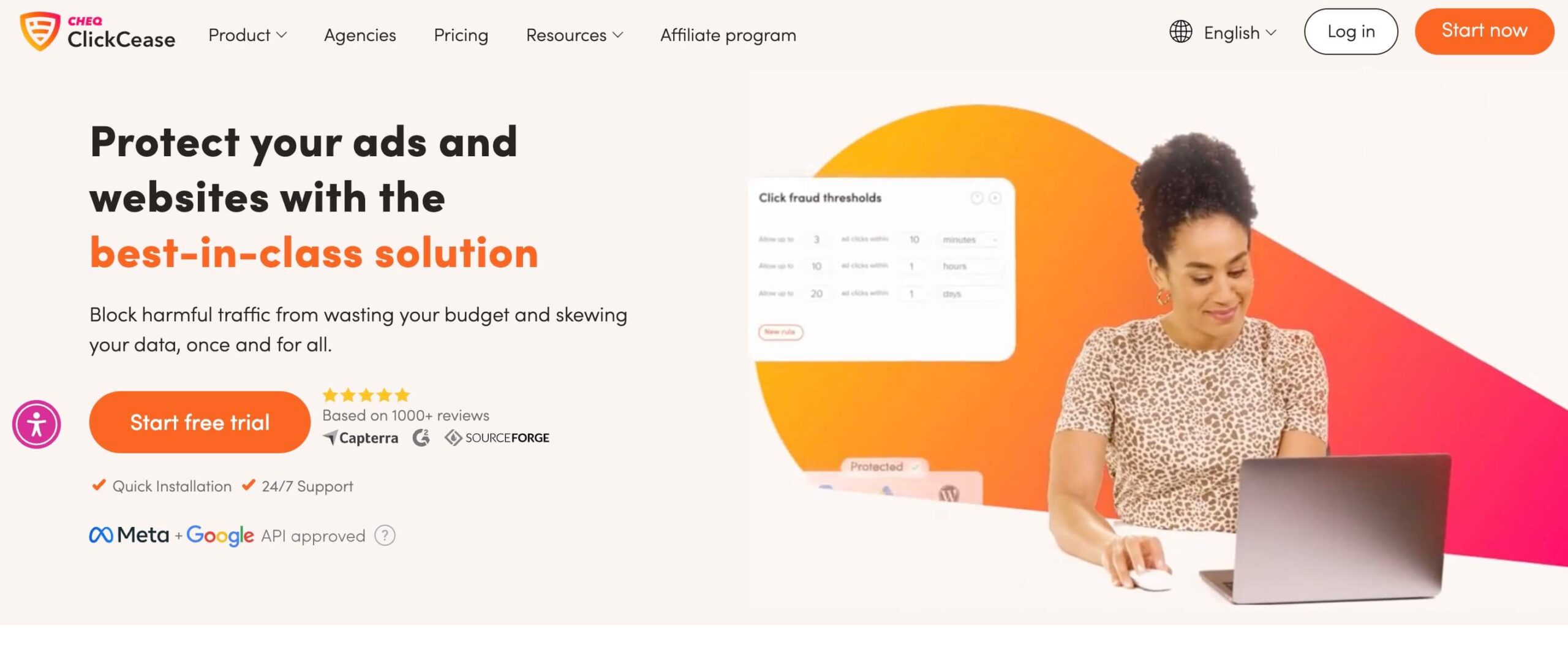 Clickcease Homepage