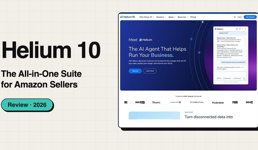Helium 10 Review 2026: Pricing, Features & New AI Tools