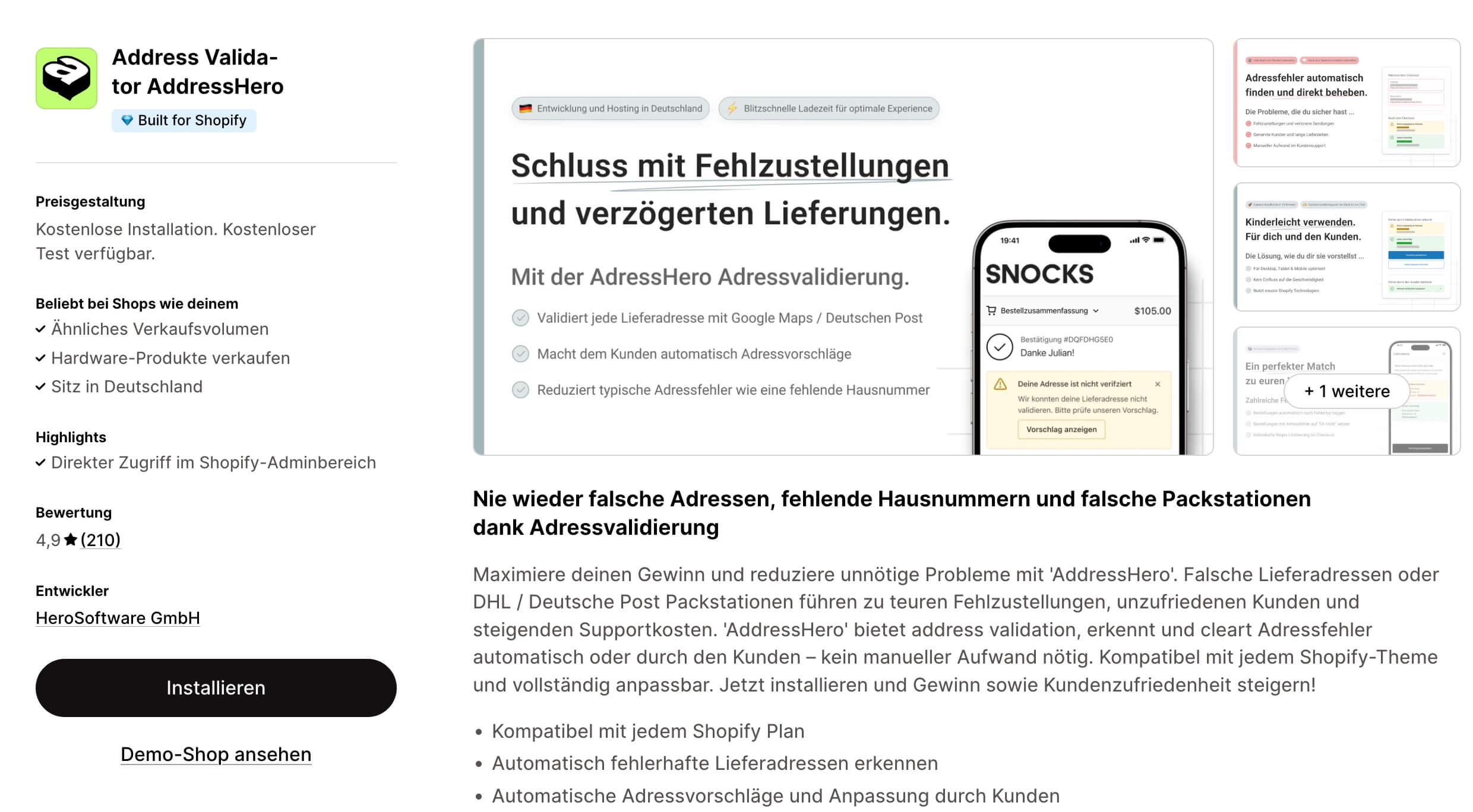 Address Hero Shopify App