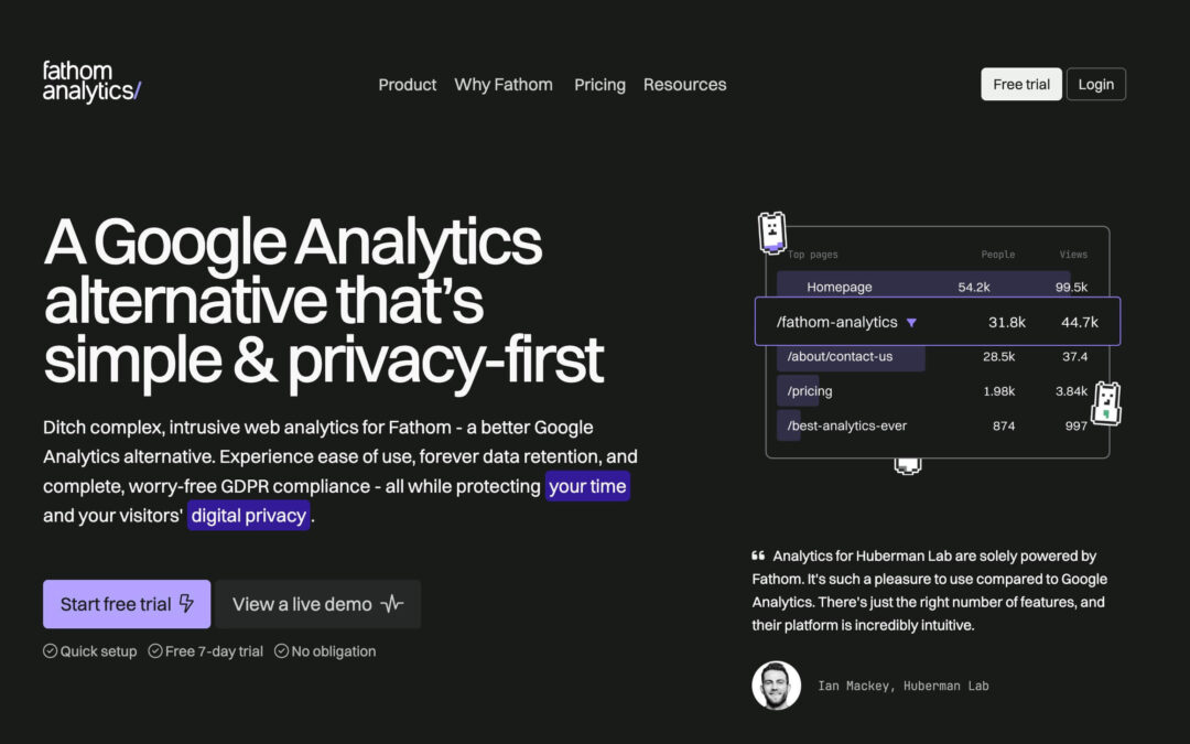 Fathom Analytics im Test: Endlich Schluss mit Cookie-Bannern & Google Analytics-Stress?