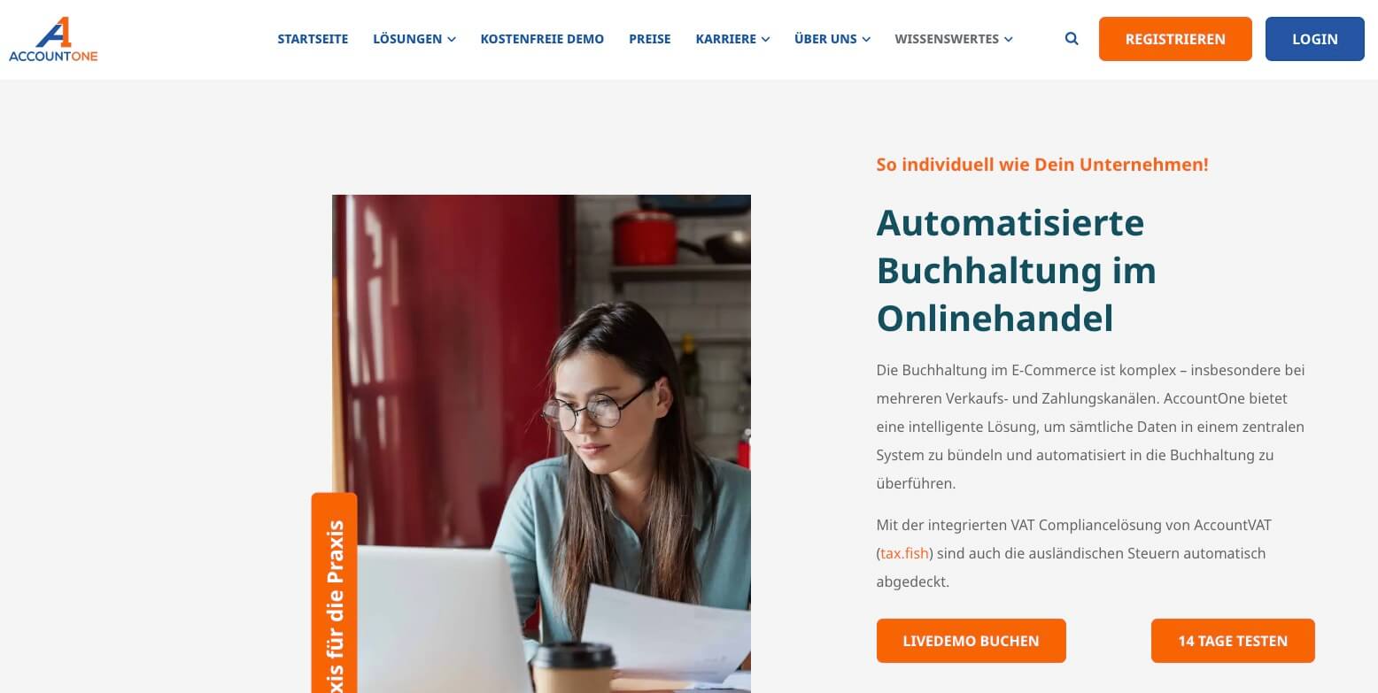 AccountOne Startseite