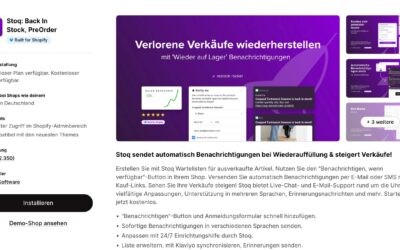 Back In Stock: Restock Alerts Review: Die Must-Have App für Shopify Händler?