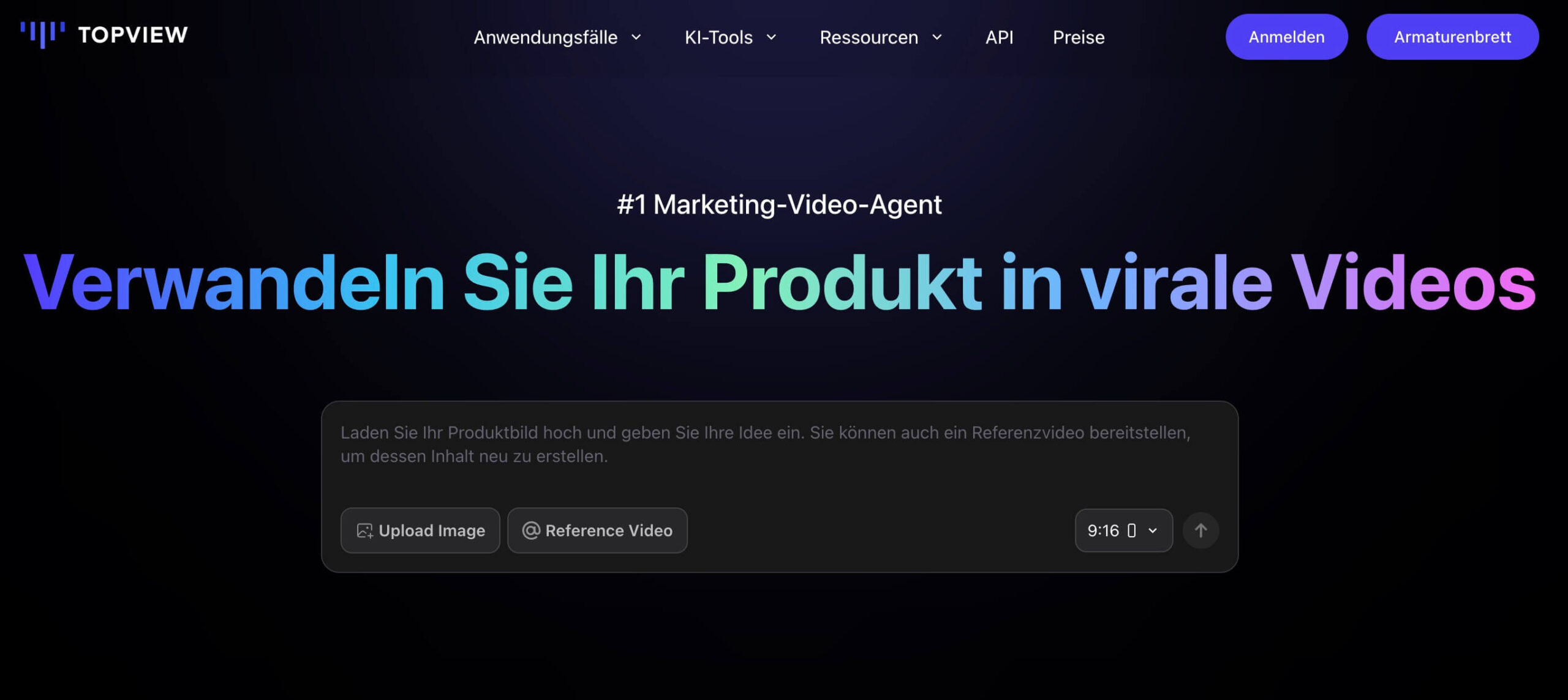 TopView AI Deutsch Homepage