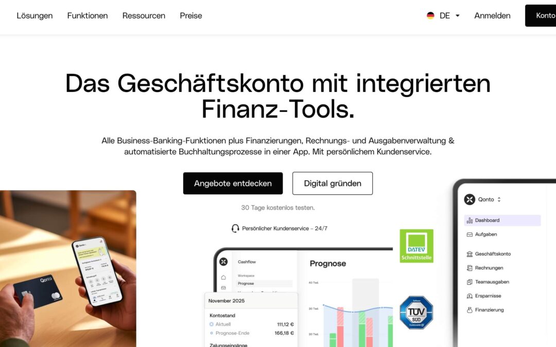 Qonto – Das Geschäftskonto mit integrierten Finanz-Tools