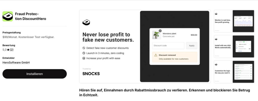 DiscountHero Shopify App