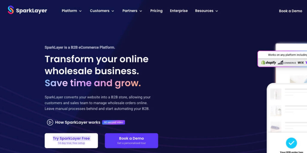 Sparklayer website 