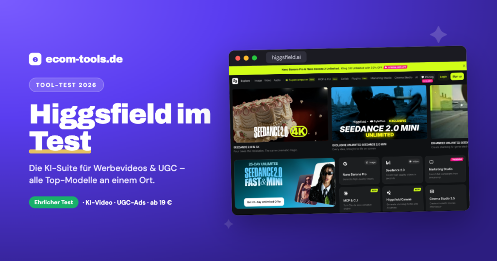 Higgsfield im Test - KI-Video- und Bild-Suite