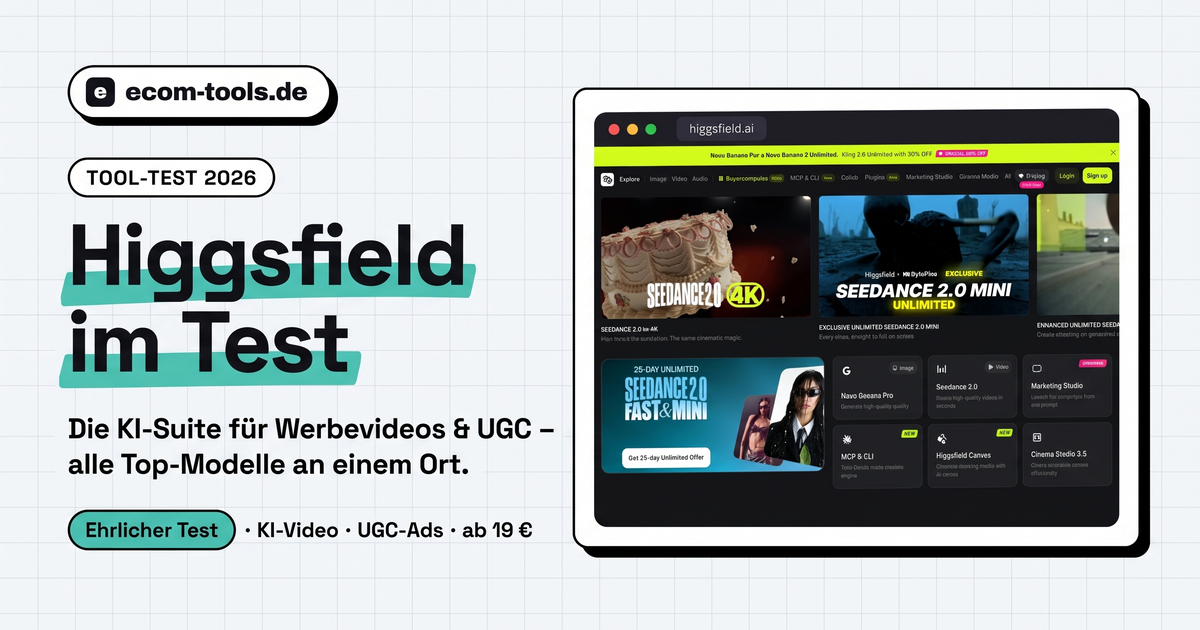 Higgsfield im Test 2026: KI-Videos & UGC-Ads per Klick