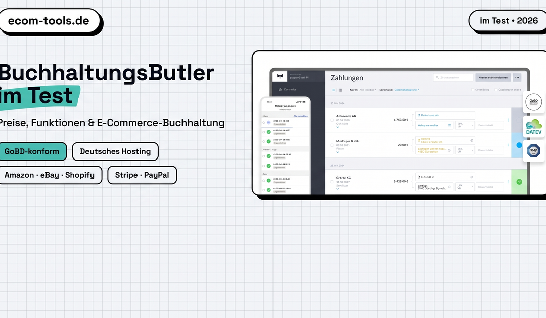 BuchhaltungsButler Test 2026: Funktionen, Preise & E-Commerce-Buchhaltung