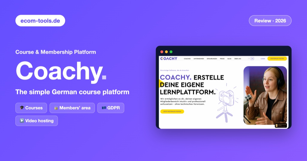 Coachy review 2026 – German course platform
