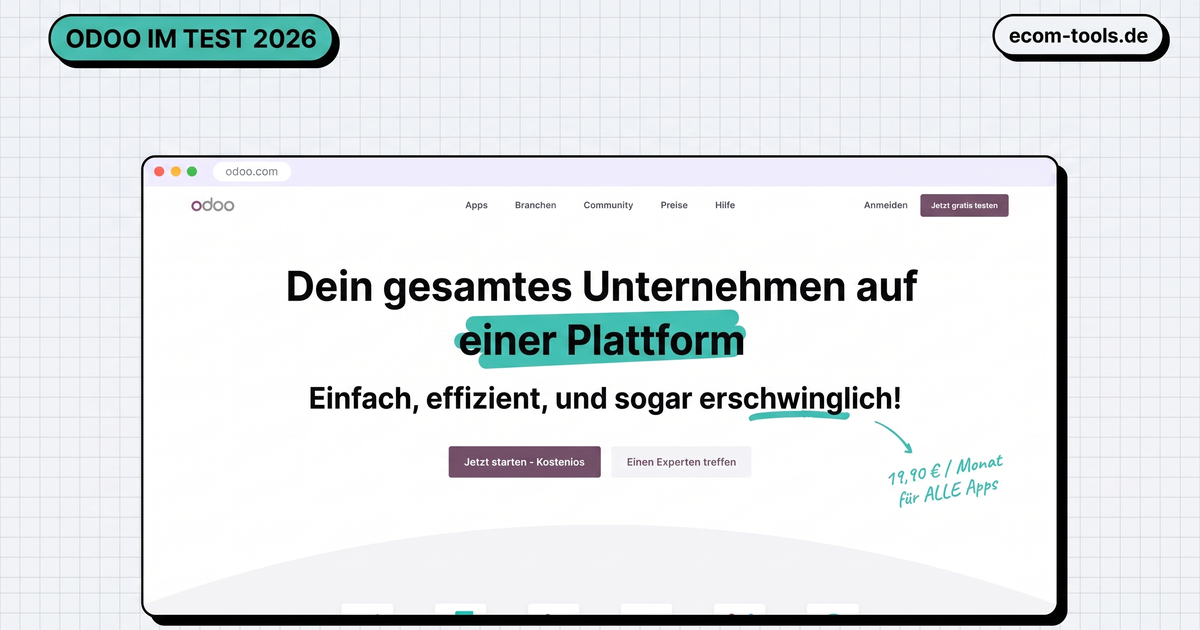 Odoo im Test 2026: Erfahrungen, Kosten & für wen sich das All-in-One-ERP lohnt