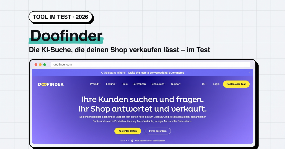 Doofinder im Test 2026: Macht die KI-Suche deinen Shop wirklich zum besseren Verkäufer?