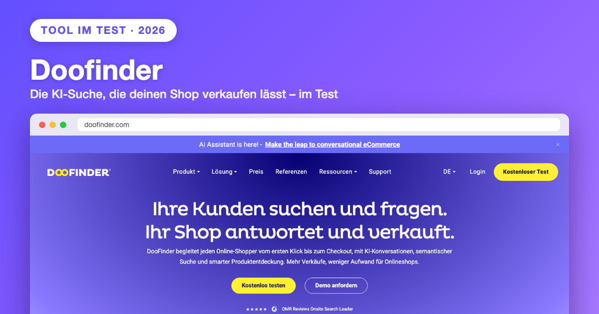 Doofinder im Test 2026: Macht die KI-Suche deinen Shop wirklich zum besseren Verkäufer?