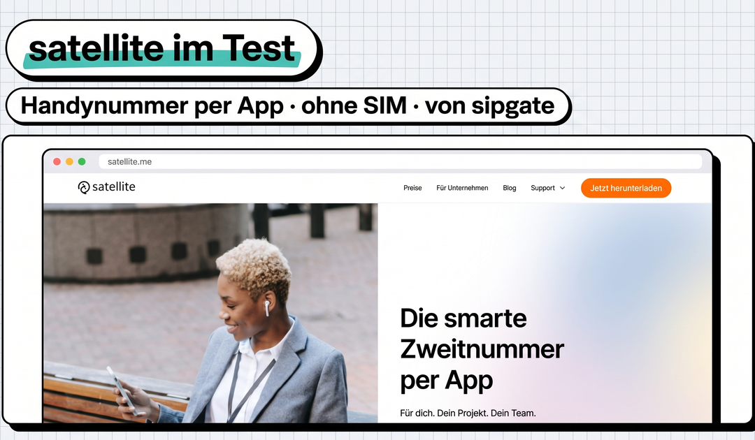 satellite App im Test: Handynummer ohne SIM fürs Business