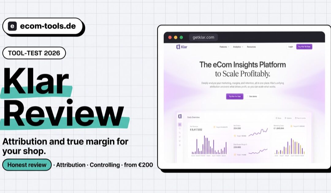 Klar Review: Attribution and True Margin for Your Shop