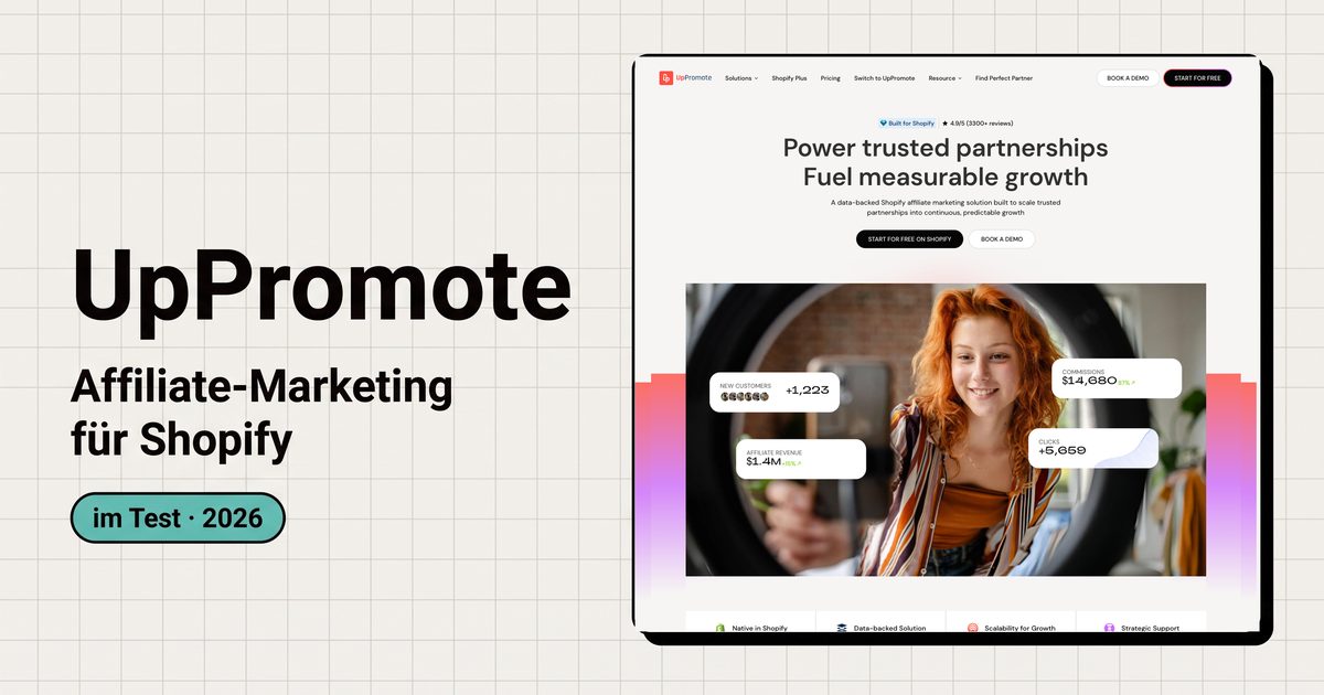 UpPromote im Test: Affiliate-Marketing für Shopify