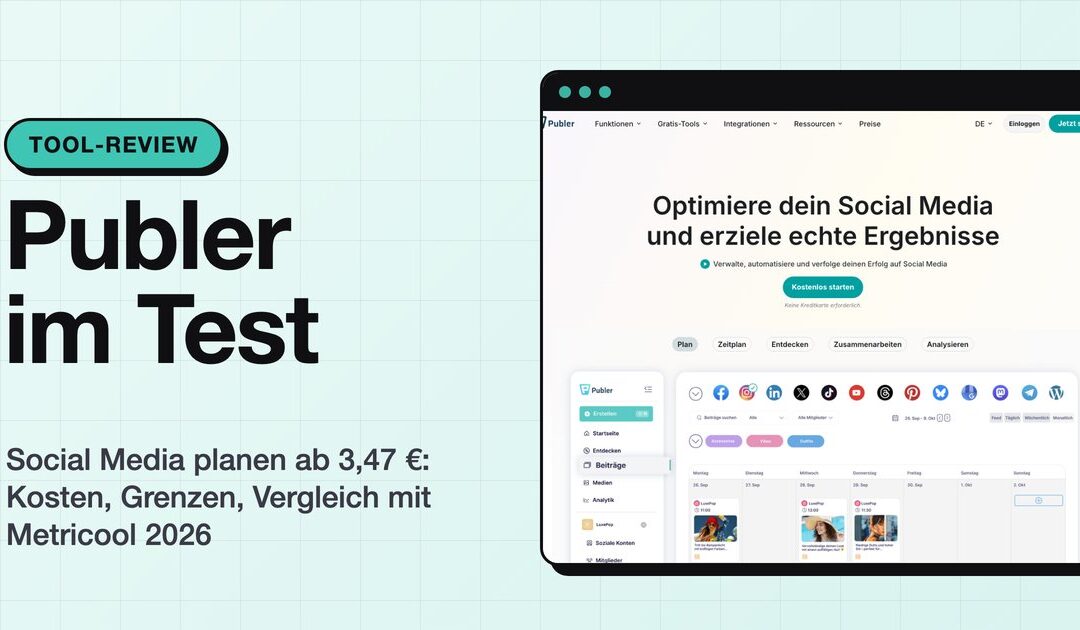 Publer im Test 2026: Social Media planen ab 3,47 Euro im Monat